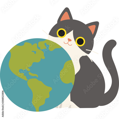 World Cat Day Illustration