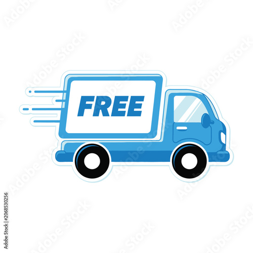 Free delivery truck icon