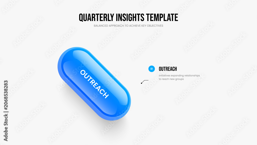 Obraz premium Advertising Launch 1 Step Diagram Slideshow Layout. Market Briefing One Element Infographic Frame Design. Marketing Campaign Presentation Template Vector Illustration.