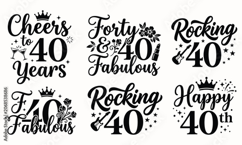 40th birthday celebrations cheers to four decades of life