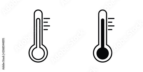Quadro su tela Temperature icon