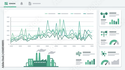 Industrial Air Quality Emissions Monitoring Dashboard with Factory Telemetry and Pollution Analytics