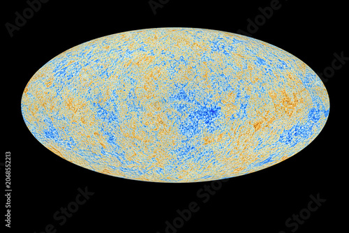 Cosmic Microwave Background All Sky Temperature Map