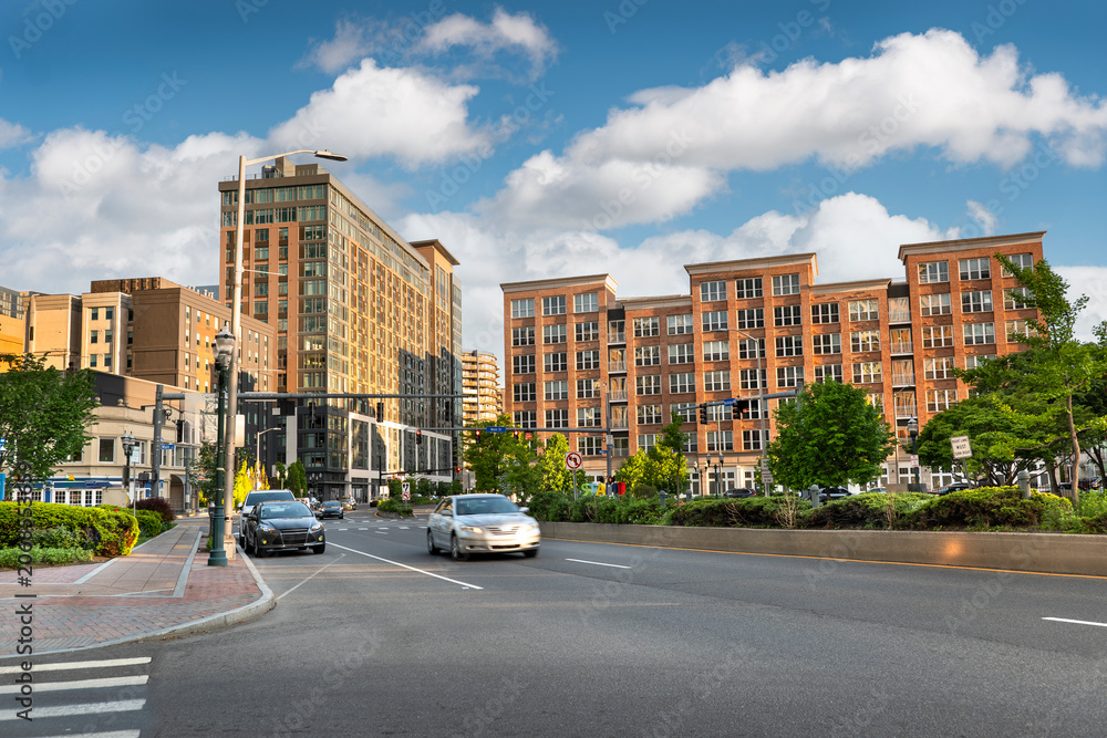 Fototapeta premium Downtown area of Stamford Connecticut