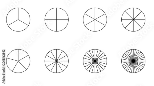 Obraz na plátně circle division infographic segment