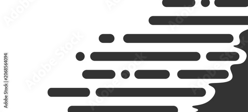 Fotografija Abstract Black and White Halftone Rounded Vertical Lines Seamless Pattern, Moder