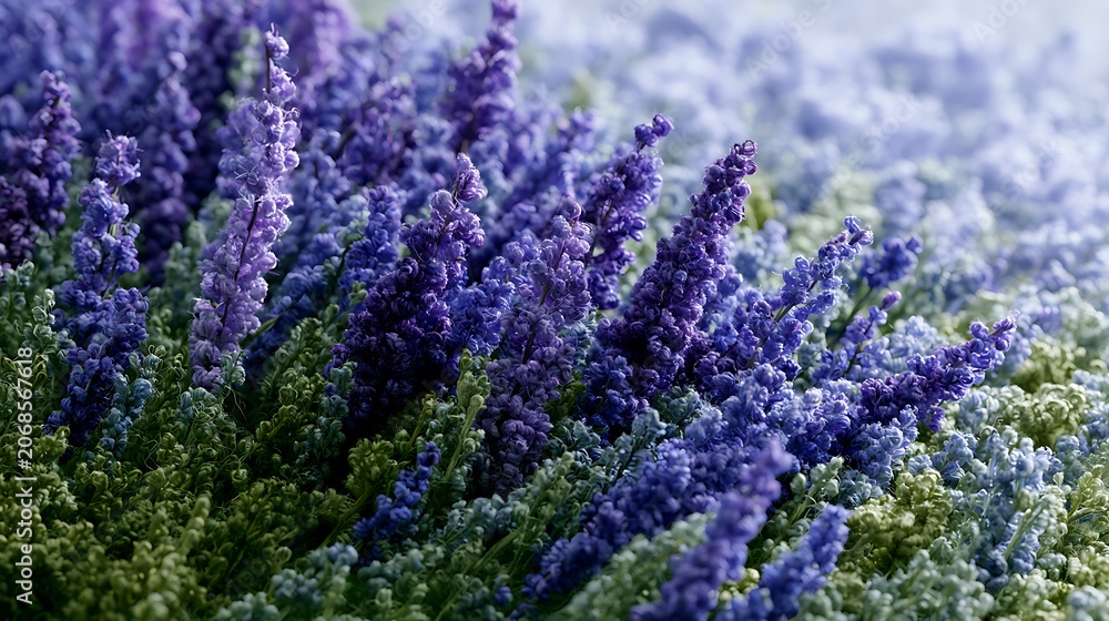 Obraz premium Beautiful Purple Lavender Flowers in Natural Setting