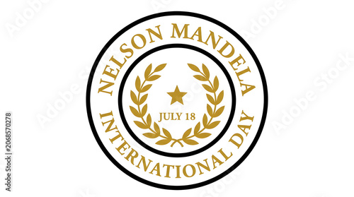Nelson mandela international day logo emblem