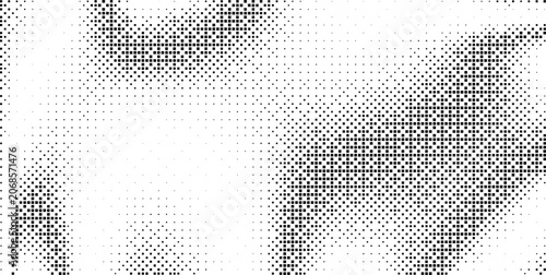 Abstract dotted halftone gradient texture. Vanishing polka dot background. Repeating dots gradation. Vector ilustration with eps10