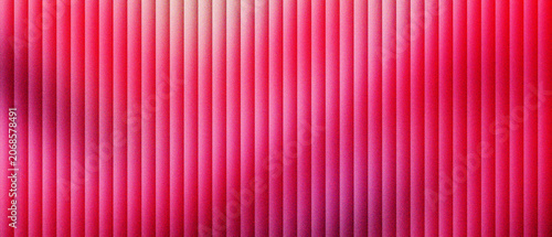 Foto Vibrant magenta vertical stripes background, abstract pink corrugated metal texture with soft lighting