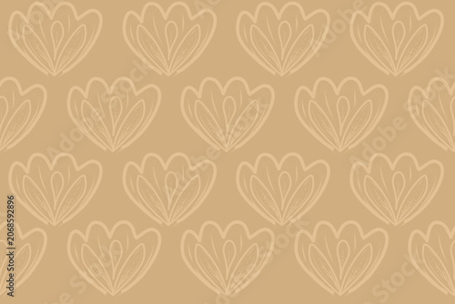 Schilderij op canvas A seamless floral pattern create a gentle visual texture that adapts naturally across different scales, making the design especially suitable for quilting cotton, table linens, home decor collections