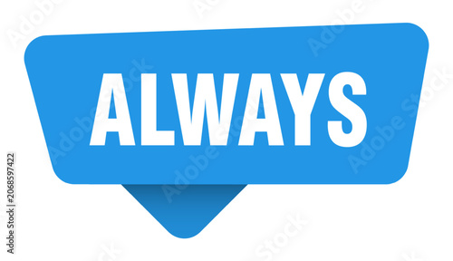 Bild auf Leinwand always sticker