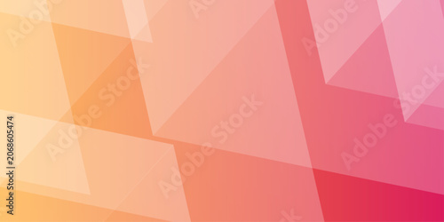 Cuadro en lienzo Abstract Geometric Background with Pink and Orange Grainy Texture