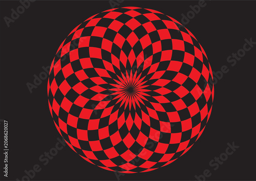 Foto red and black circle