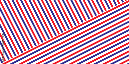 Airmail Envelope frame images with strips. International vintage letter border. Retro air mail postcard with blue and red stripes.  Empty classic postal frame. Vector illustration