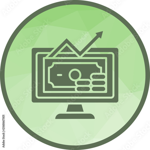 Digital Salary Analytics Icon