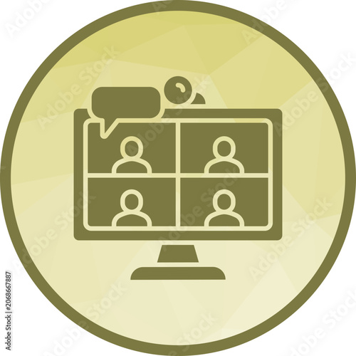 Virtual Meeting Room Icon