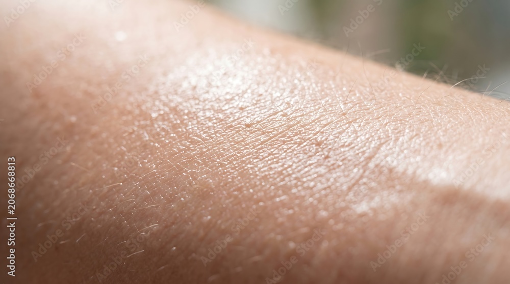 Fototapeta premium Close-up of human skin with a scrape