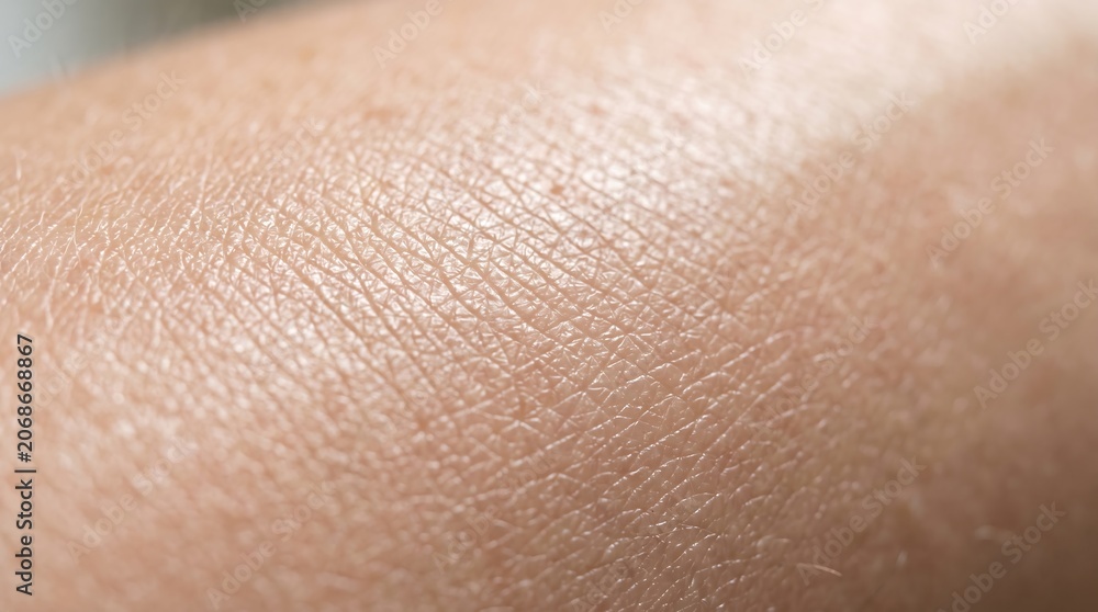 Fototapeta premium Close-up of human skin with dry cracked texture