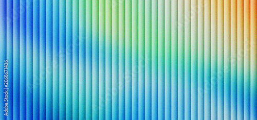 Fotografie Abstract vertical line background with colorful blue and green gradient, modern textured stripe pattern for digital design, vibrant geometric parallel bars for website banners and headers