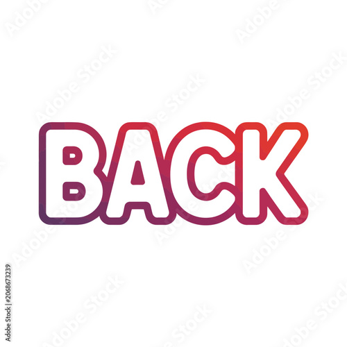 Back bold typography gradient text design with typography, gradient
