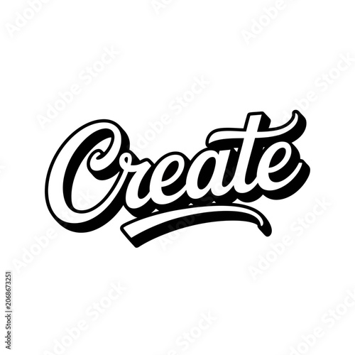Create calligraphy style script lettering graphic with calligraphy