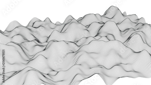 Minimal Abstract Terrain Waves with Smooth Topographic Surface.