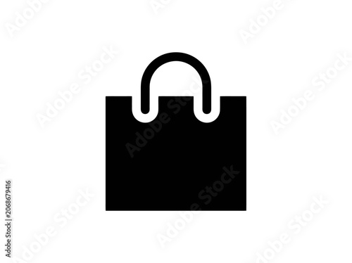 Black shopping tag icon for e-commerce: price, discount, label symbol.
