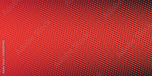 Halftone pattern jersey sport background with grunge line stripe and red texture. Speed brush black sporty gradient digital element or navy button tshirt concept. Retro white vector banner.