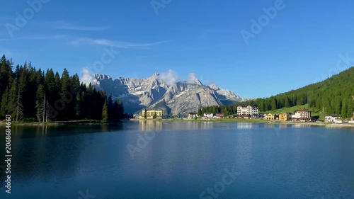 Italy Dolomites hotels Alpine chalets Lake Misurina Alps idyllic mountains