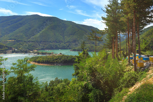 Vacha dam in Rhodopes mountains, Bulgaria