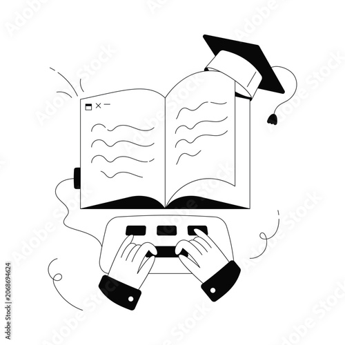 Online Education vector illustration Eps 10 File     