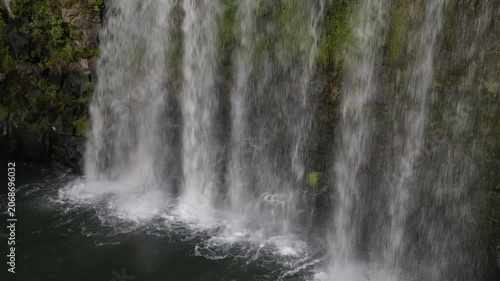 Spectacular Aerial Drone Footage of Harajiri Falls, Japan's Niagara, Oita, Kyushu