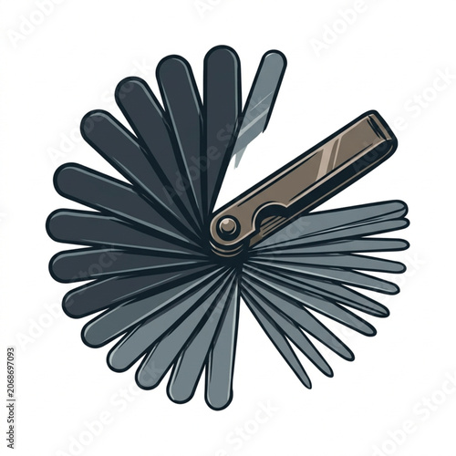 Feeler Gauge Tool for Precision Measurements.