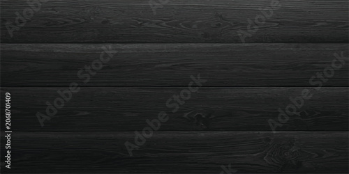 Tableau sur toile dark wood texture background old wooden plank surface brown hardwood grain patte