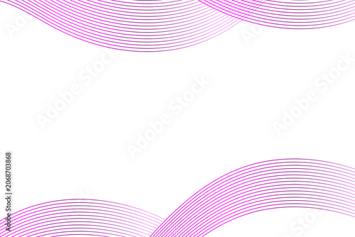A Cyber Magenta frame with beautifully intersecting curves. Futuristic, digital-style border elements.ver.1