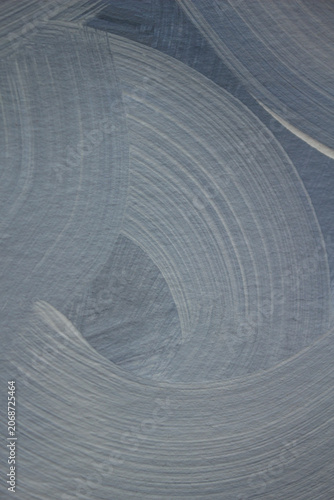 Abstract gray-blue painted texture with expressive curved brush strokes. Minimal artistic background with copy space, perfect for posters, mobile wallpapers, brochures, modern design and creative 