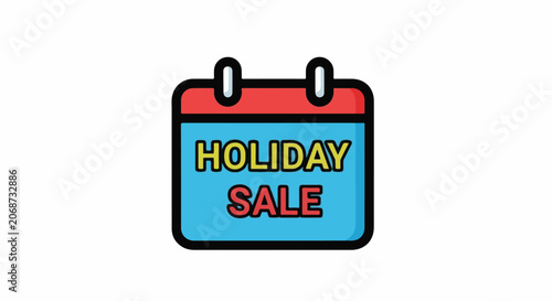 Colorful calendar icon with 