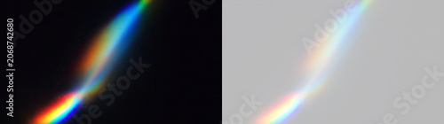 Abstract crystal sparkle overlay with rainbow diamond reflections, glass glow, luminous prism light, colorful bokeh and transparent PNG fantasy background design use