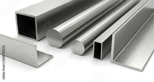 Assorted Stainless Steel Metal Profiles, Tubes and Bars