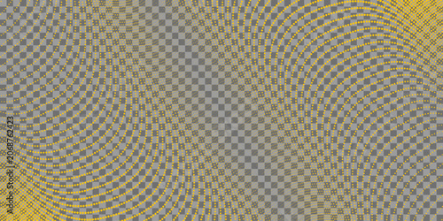 Foto Halftone Background Yellow Gradient Transparent Vector Staggered Dots Modern dot