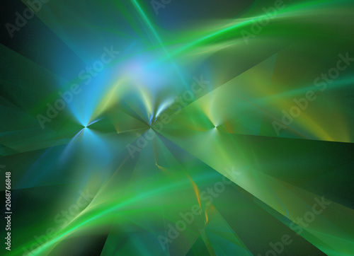 Fractal colored abstract on black background