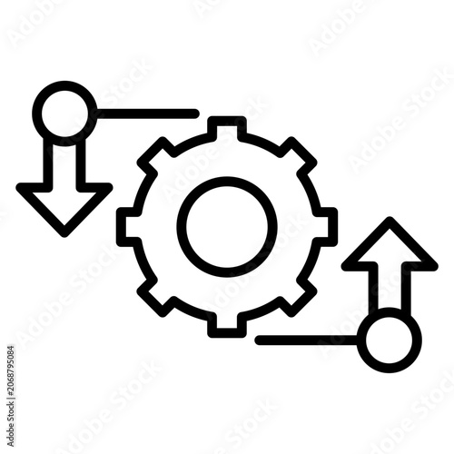 Bild auf Leinwand Integration Icon