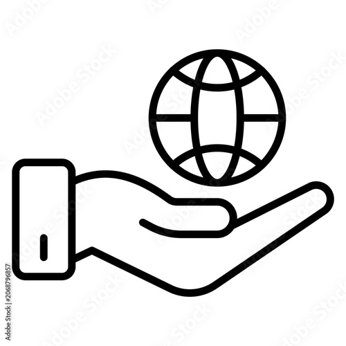 Tableau sur toile Social Skills Icon