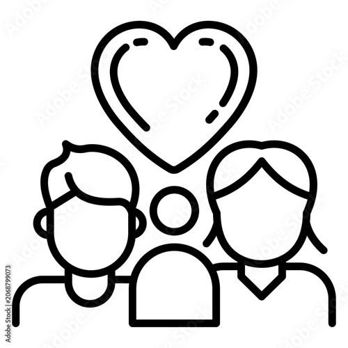 Konstfotografi Family Bond Icon