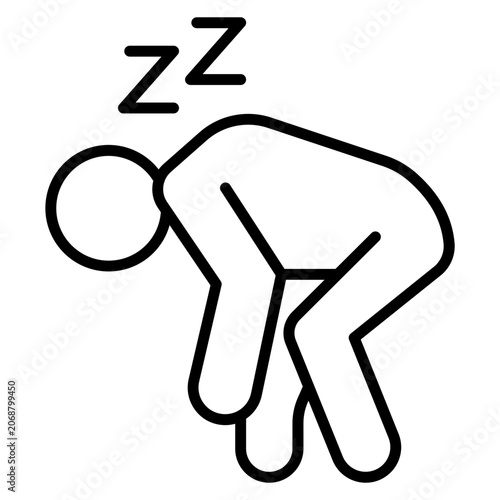 Картината върху платно Fatigue Icon