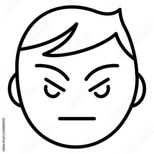 Fotografie Angry Icon