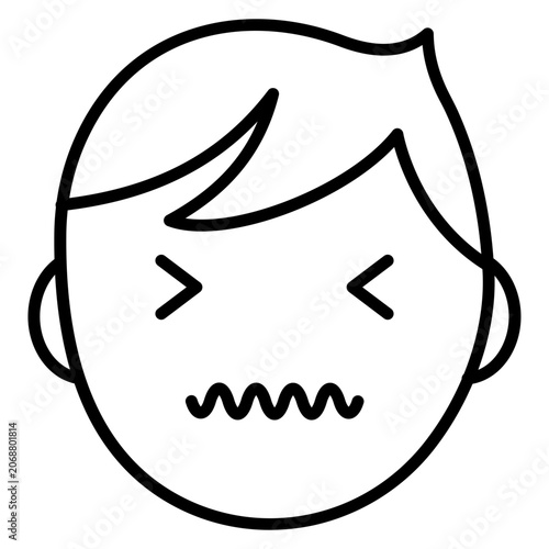 Quadro su tela Disgusted Icon