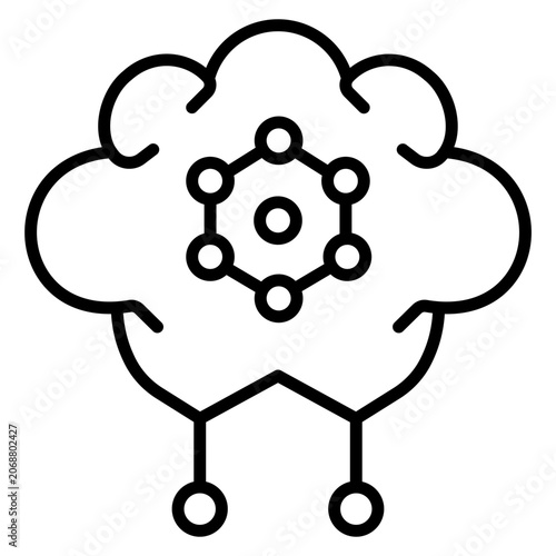 Принти на полотні Tensor Flow Icon