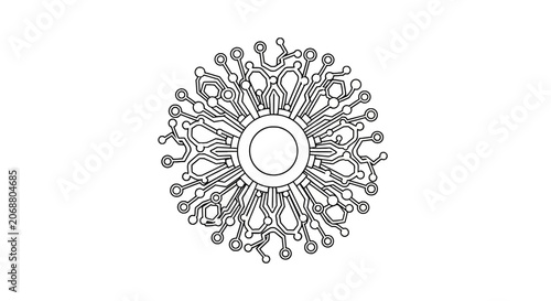 Detailed circular mandala design pattern.